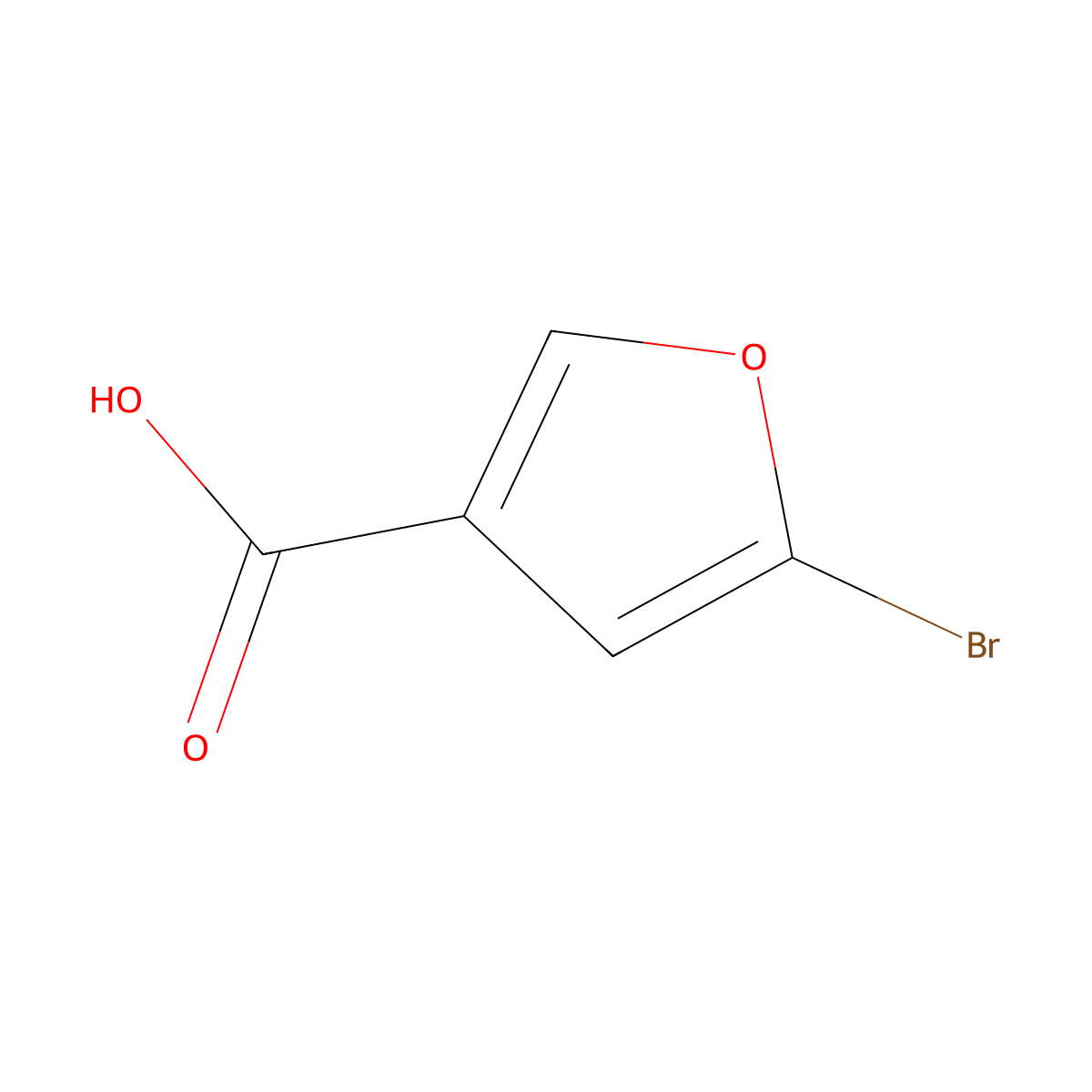 5-Bromofuran-3-carboxylic acid molecular structure, CAS 58832-36-3