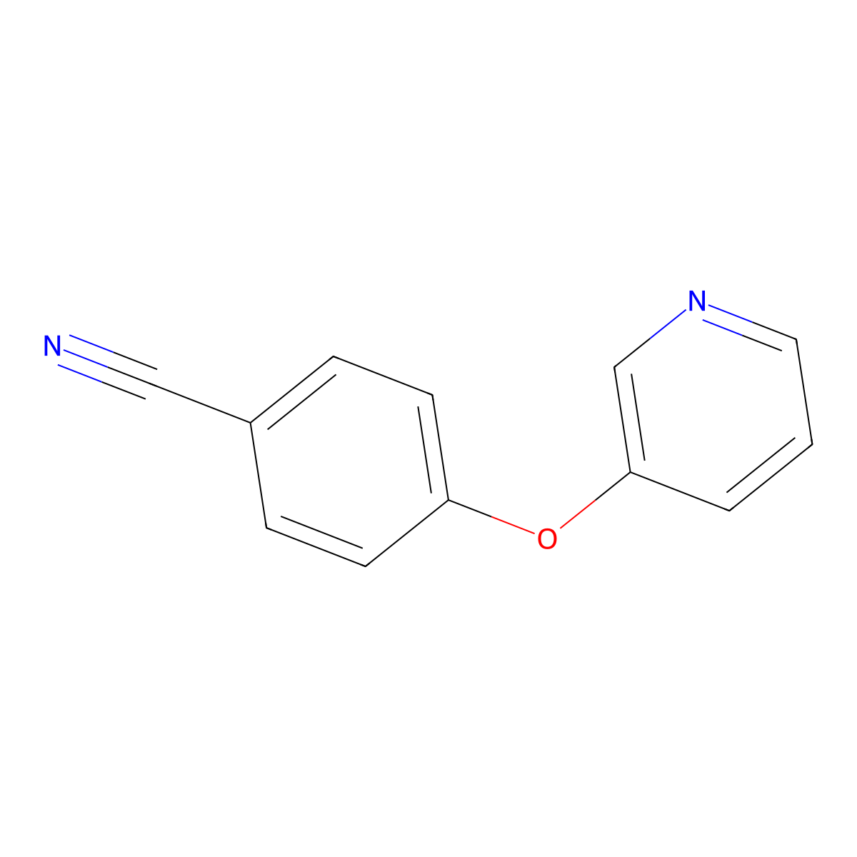 4-(Pyridin-3-yloxy)benzonitrile molecular structure, CAS 58835-79-3