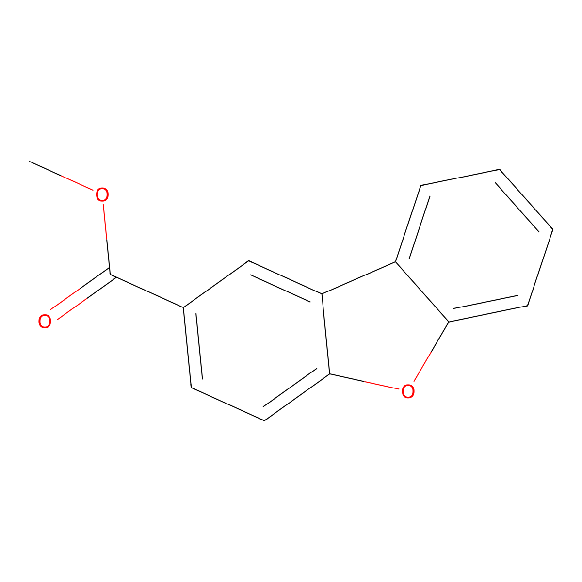 Methyl dibenzo[b,d]furan-2-carboxylate molecular structure, CAS 58841-72-8