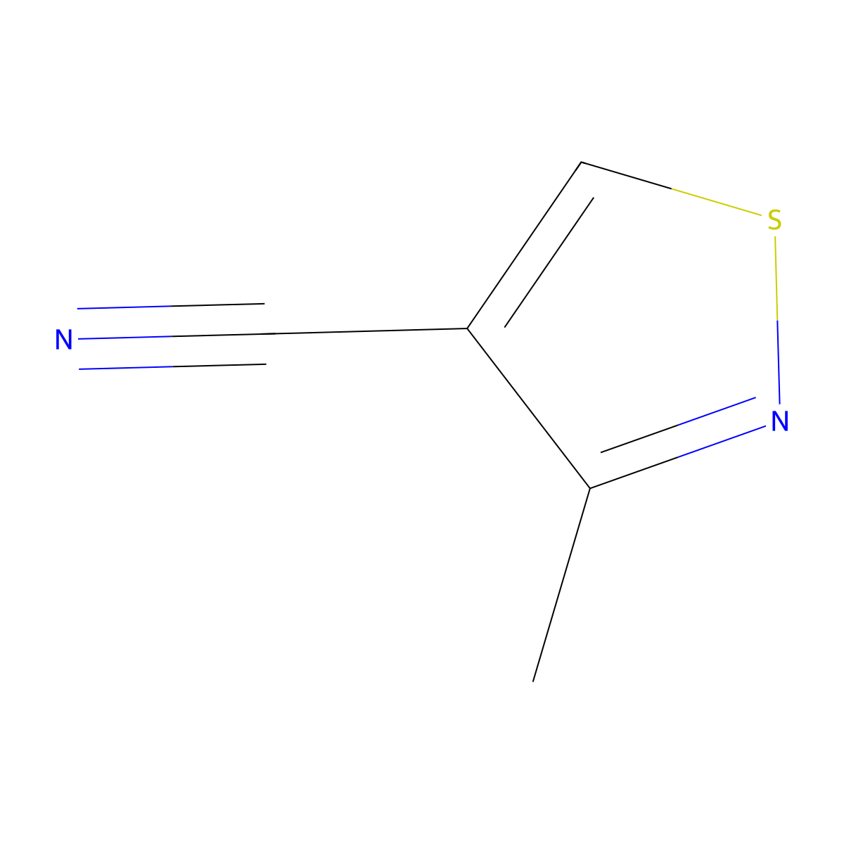 3-Methyl-1,2-thiazole-4-carbonitrile molecular structure, CAS 58850-81-0