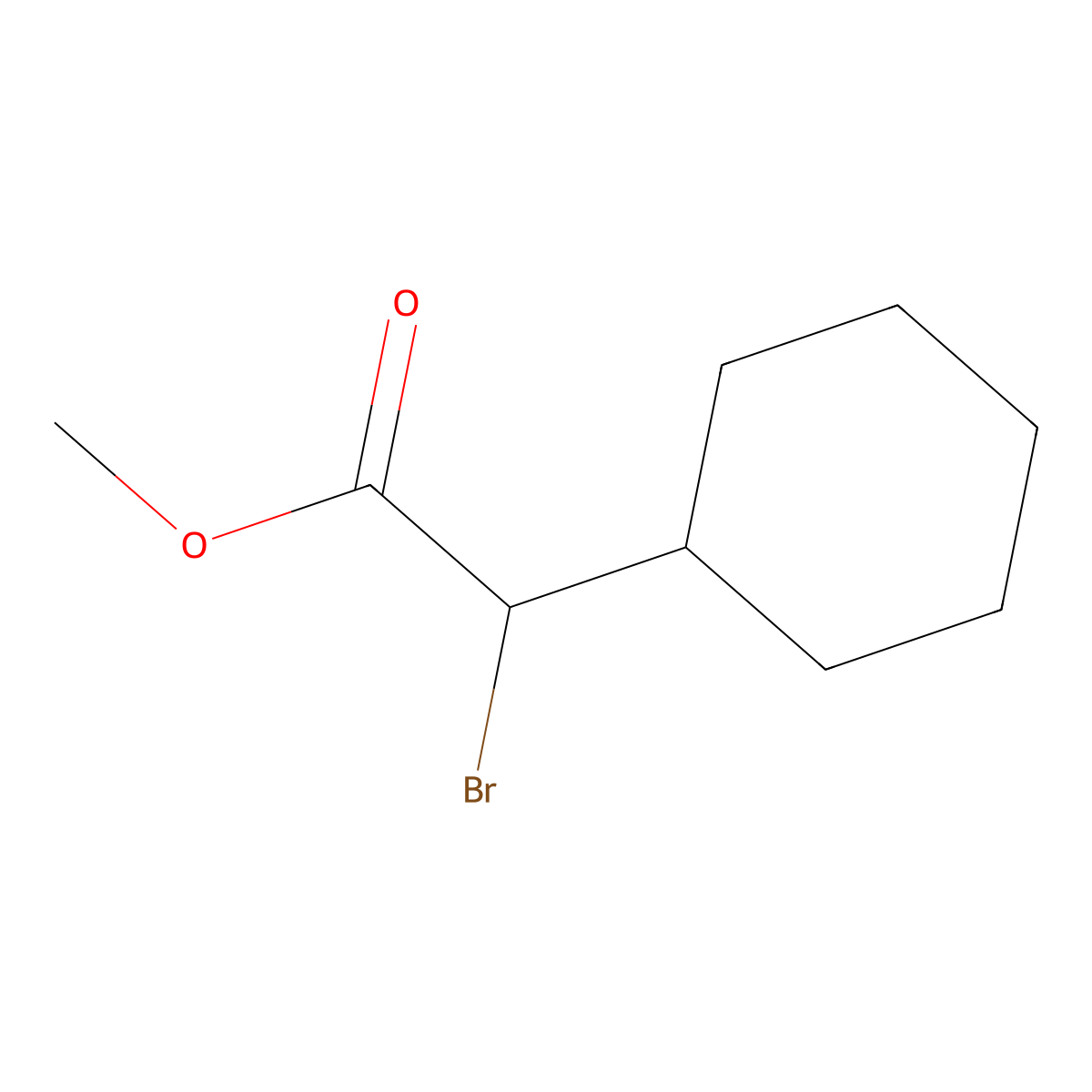 Methyl 2-bromo-2-cyclohexylacetate molecular structure, CAS 58851-63-1