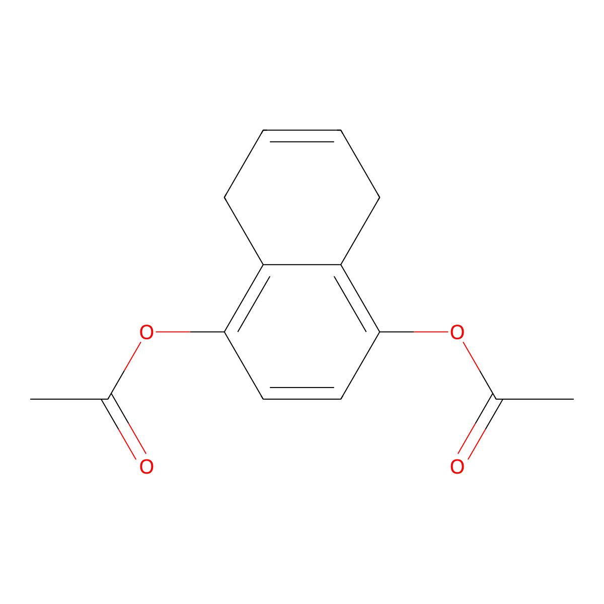 5,8-Dihydronaphthalene-1,4-diyl diacetate molecular structure, CAS 58851-76-6
