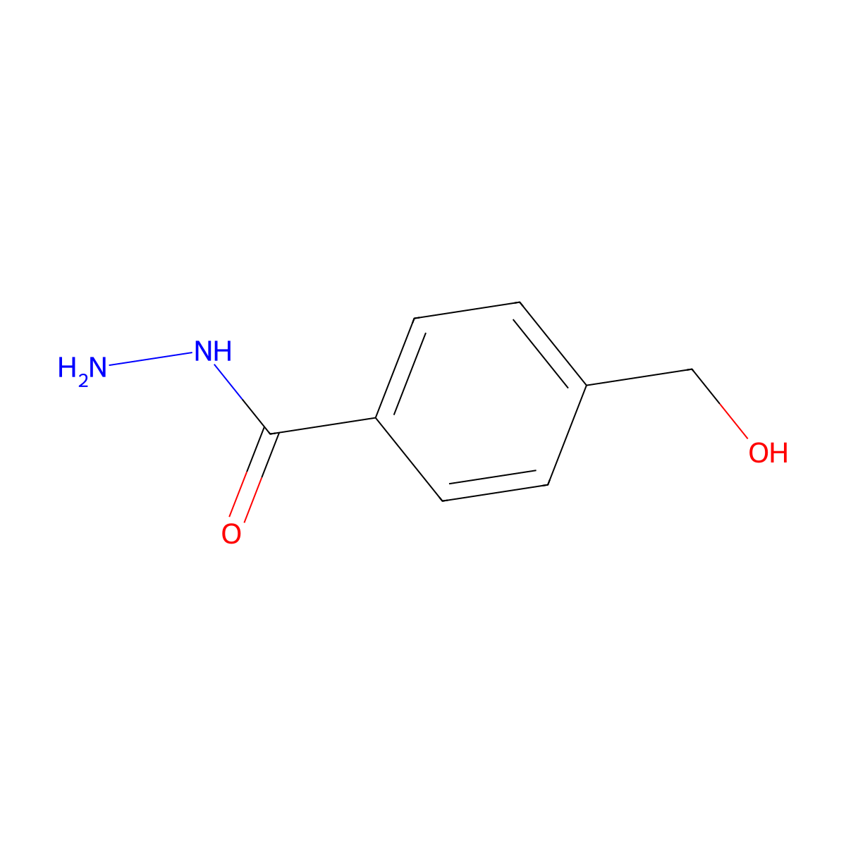 4-(Hydroxymethyl)benzohydrazide molecular structure, CAS 58855-42-8