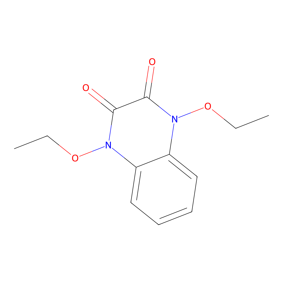 1,4-Diethoxyquinoxaline-2,3-dione molecular structure, CAS 5886-88-4