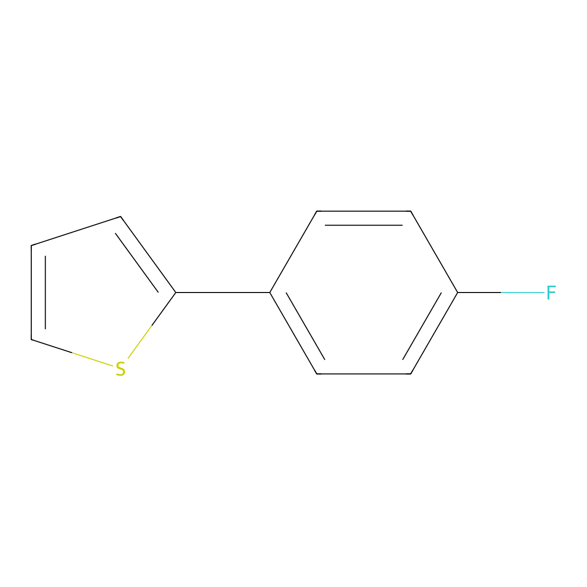 2-(4-Fluorophenyl)thiophene molecular structure, CAS 58861-48-6