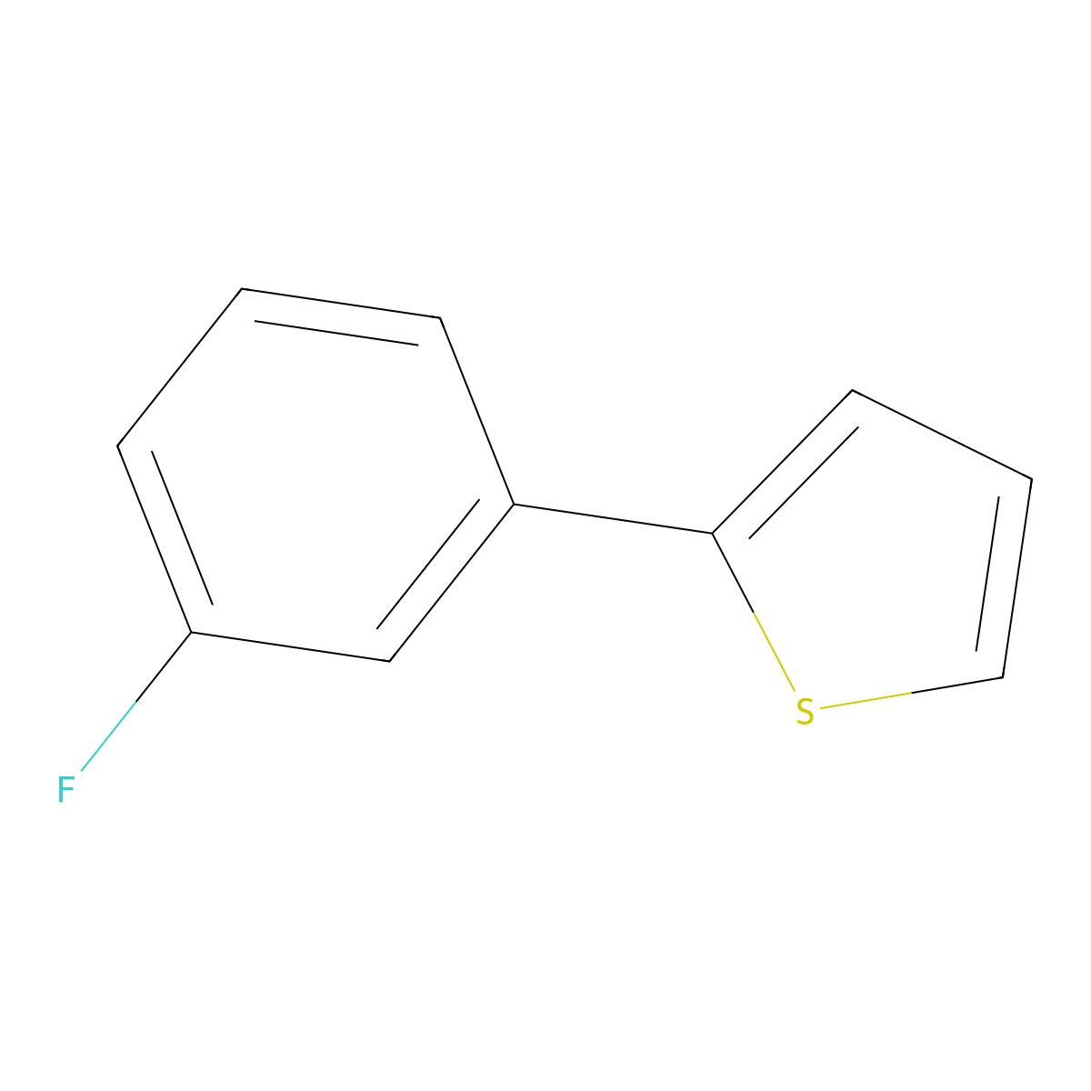 2-(3-Fluorophenyl)thiophene molecular structure, CAS 58861-49-7