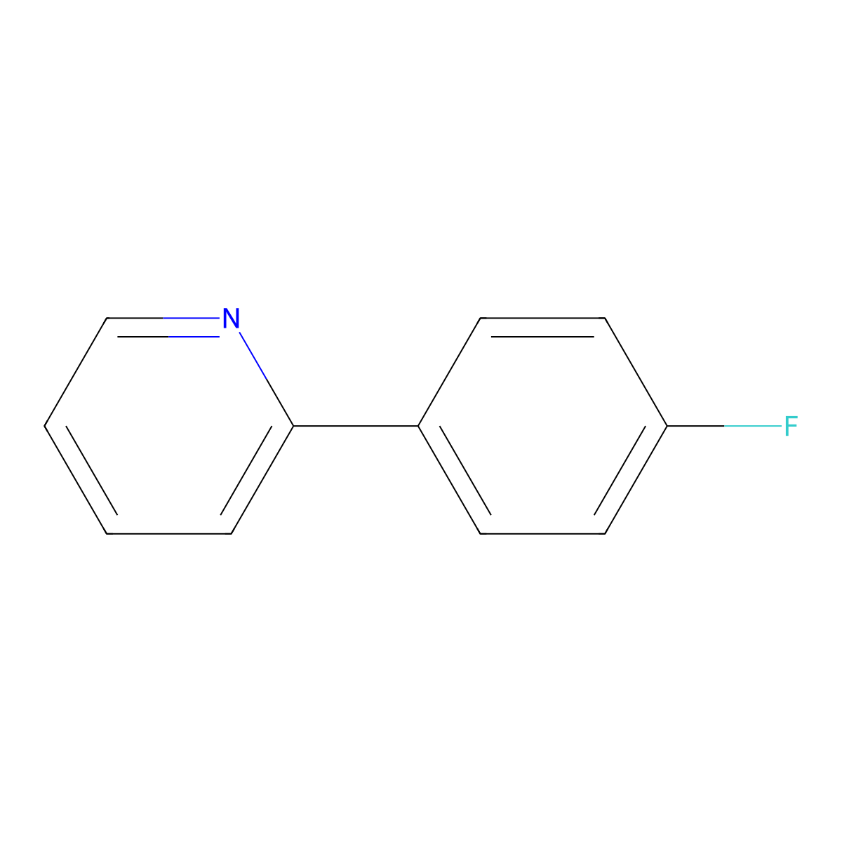2-(4-Fluorophenyl)pyridine molecular structure, CAS 58861-53-3