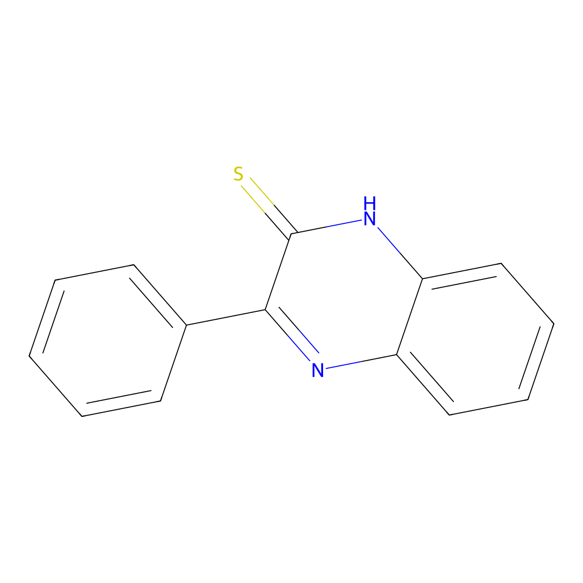 3-phenylquinoxaline-2(1H)-thione molecular structure, CAS 58861-61-3