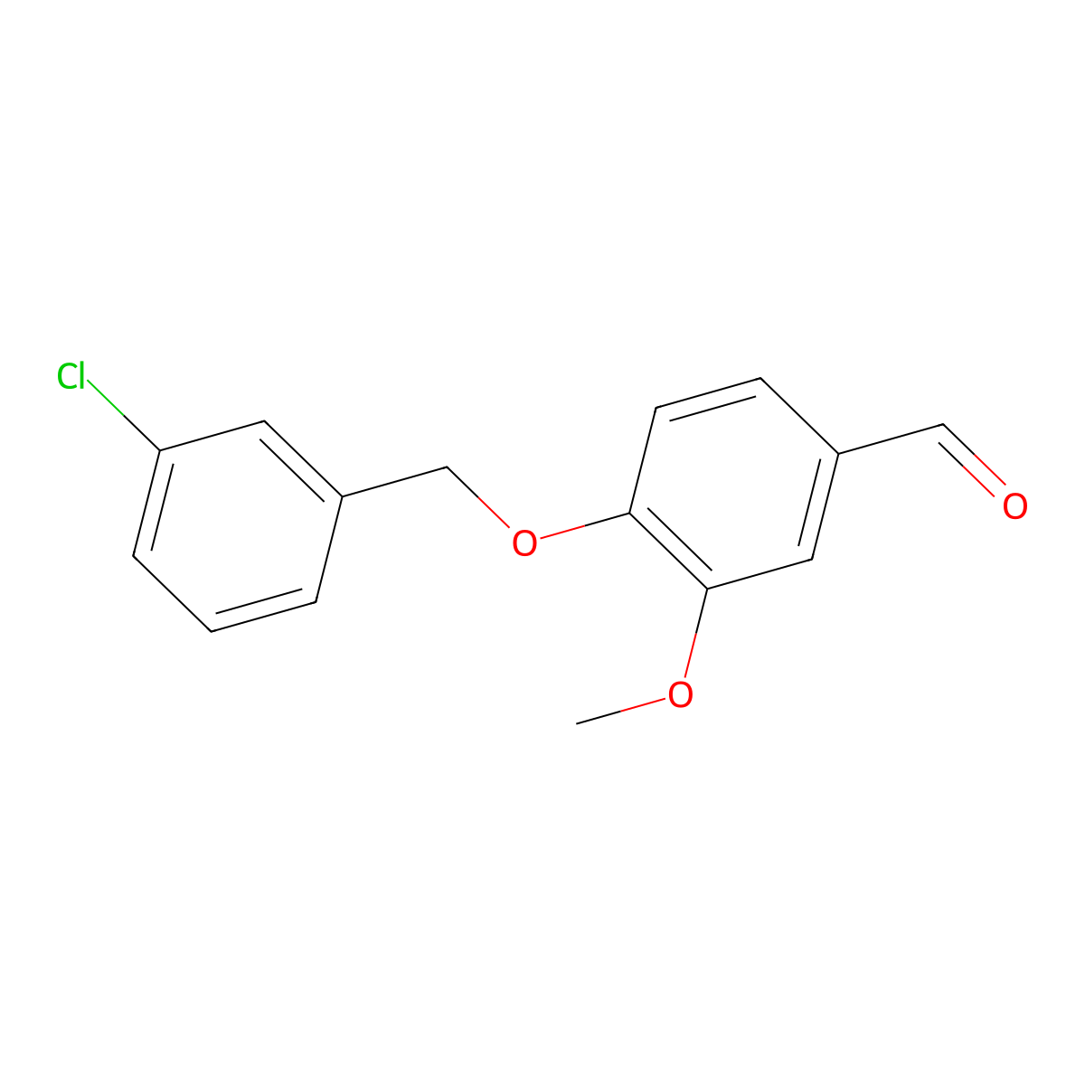 4-[(3-Chlorobenzyl)oxy]-3-methoxybenzaldehyde molecular structure, CAS 588678-16-4