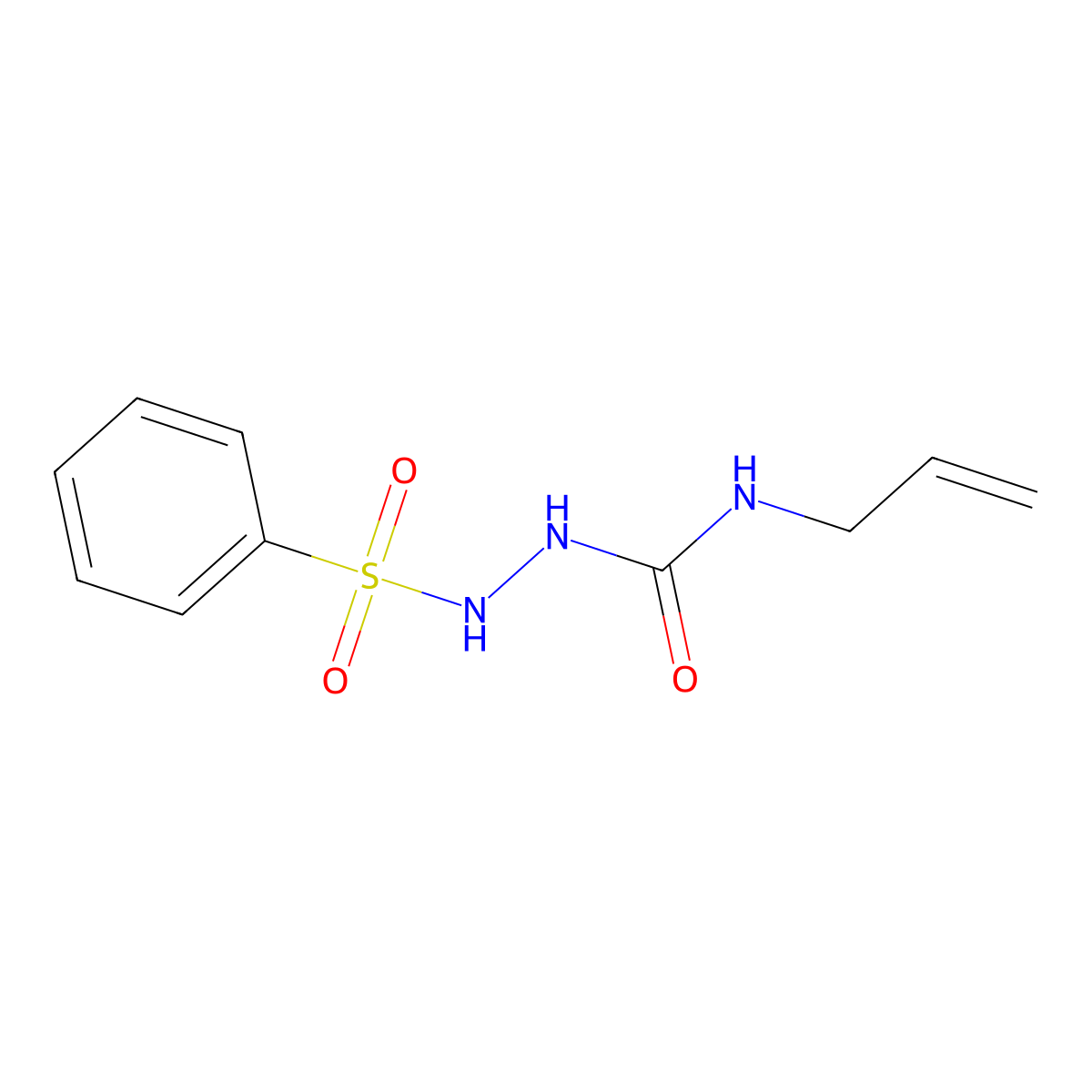 1-(Benzenesulfonamido)-3-prop-2-enylurea molecular structure, CAS 588678-21-1