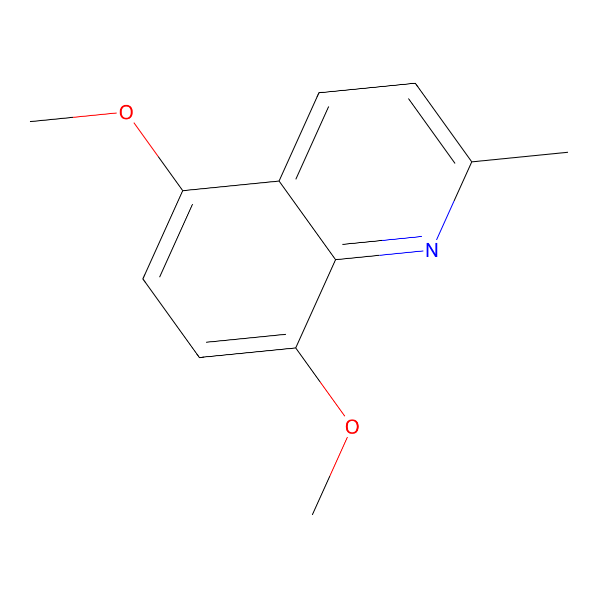 5,8-Dimethoxy-2-methylquinoline molecular structure, CAS 58868-31-8
