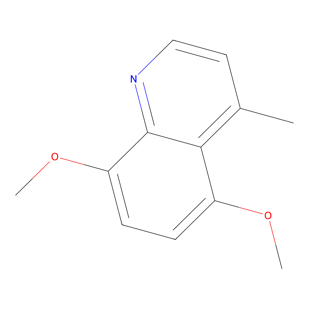 5,8-Dimethoxy-4-methylquinoline molecular structure, CAS 58868-33-0
