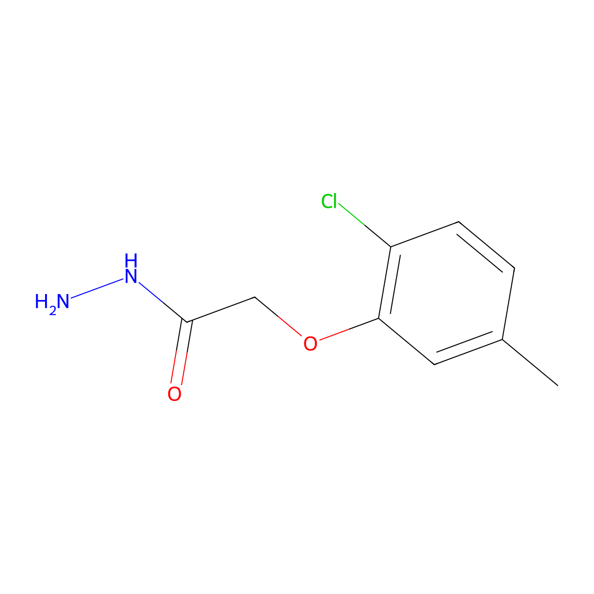2-(2-Chloro-5-methylphenoxy)acetic acid hydrazide molecular structure, CAS 588680-02-8
