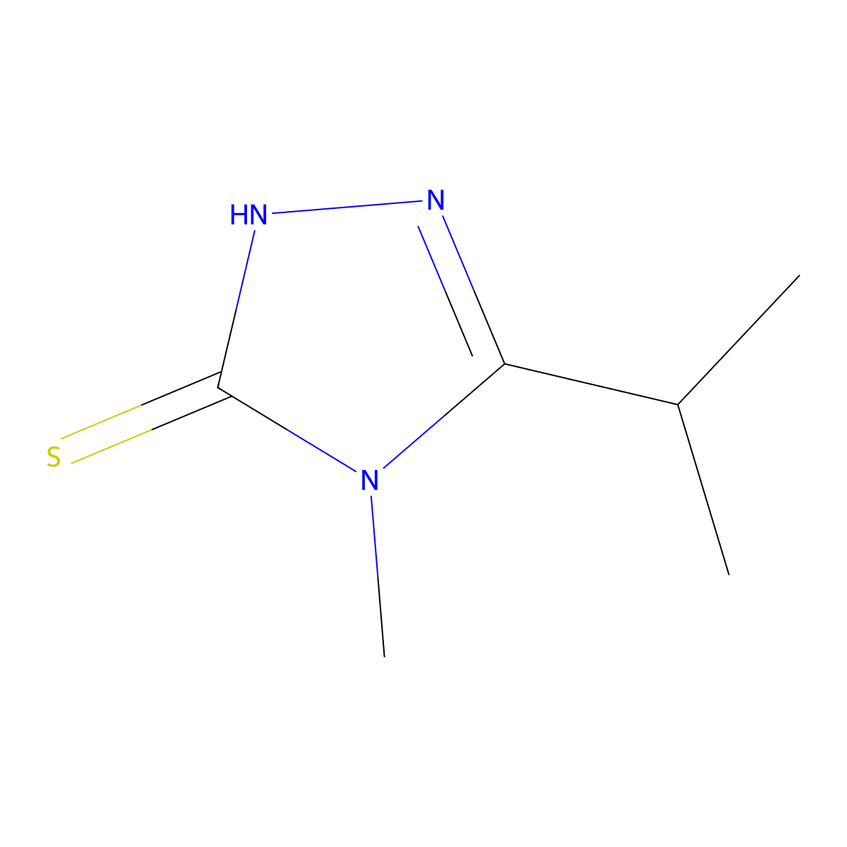 5-isopropyl-4-methyl-4H-1,2,4-triazole-3-thiol molecular structure, CAS 588680-36-8