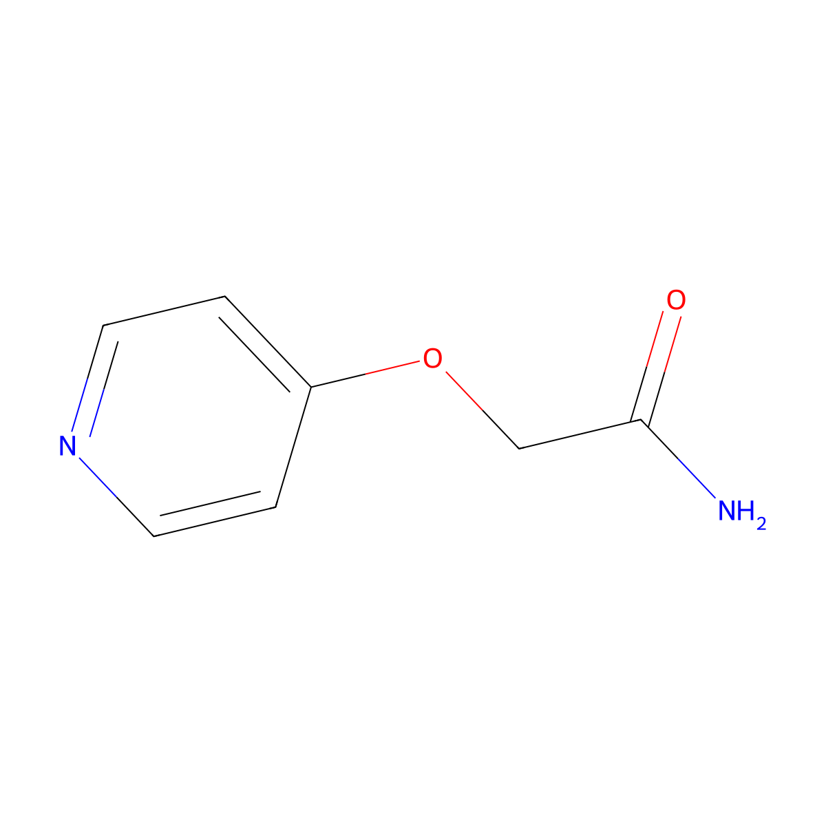 2-(4-Pyridinyloxy)acetamide molecular structure, CAS 58869-78-6
