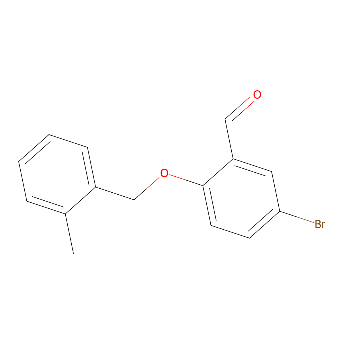 5-Bromo-2-[(2-methylbenzyl)oxy]benzaldehyde molecular structure, CAS 588692-22-2