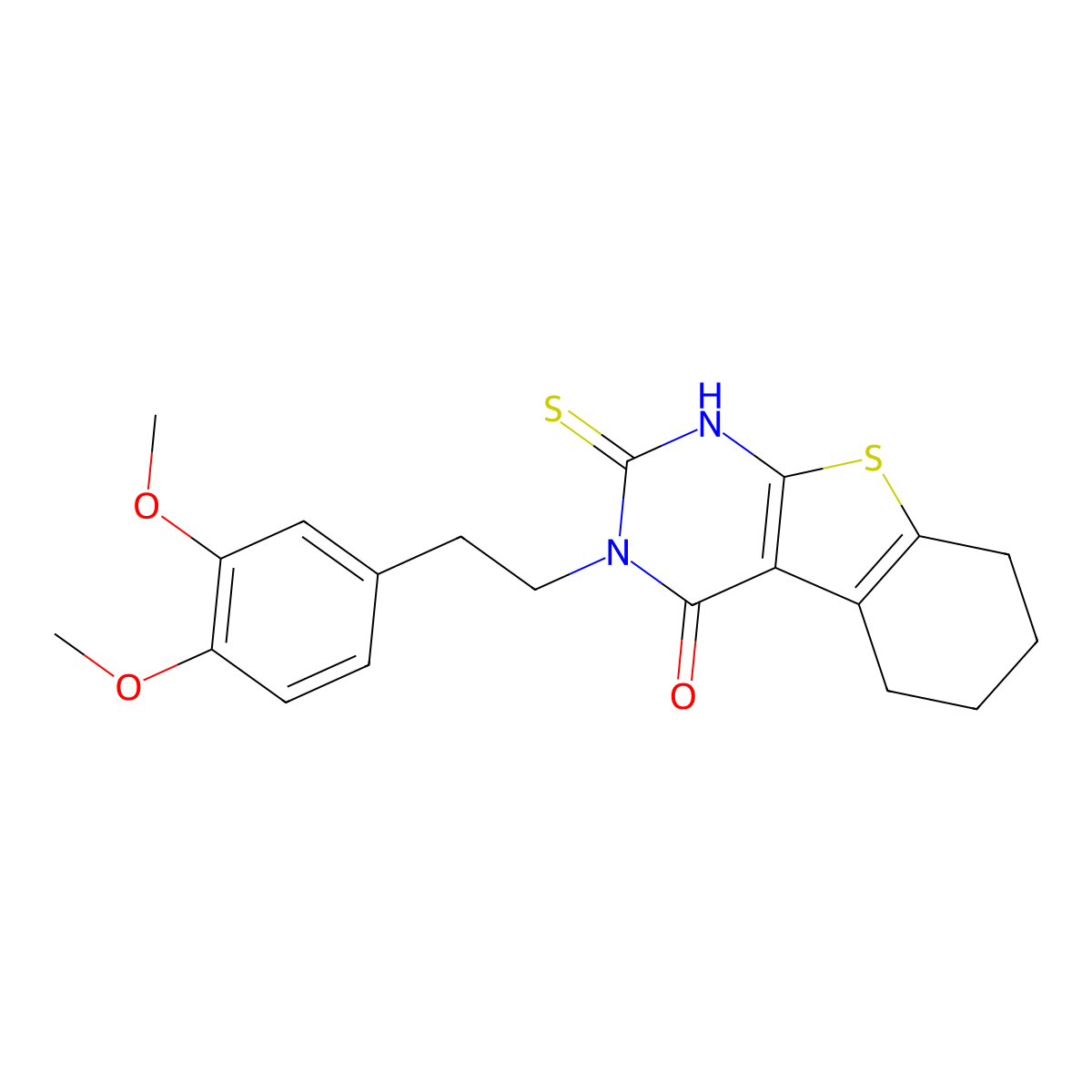 4-[2-(3,4-Dimethoxyphenyl)ethyl]-5-sulfanyl-8-thia-4,6-diazatricyclo[7.4.0.0,2,7]trideca-1(9),2(7),5-trien-3-one molecular structure, CAS 588696-73-5