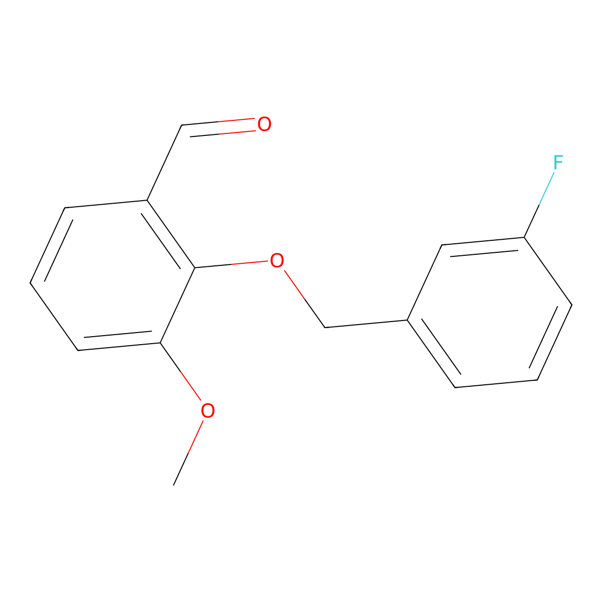 2-(3-Fluoro-benzyloxy)-3-methoxy-benzaldehyde molecular structure, CAS 588696-81-5