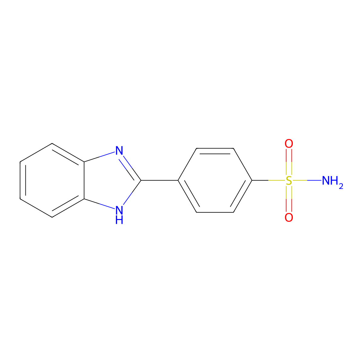 4-Benzimidazol-2-ylbenzenesulfonamide molecular structure, CAS 5887-58-1