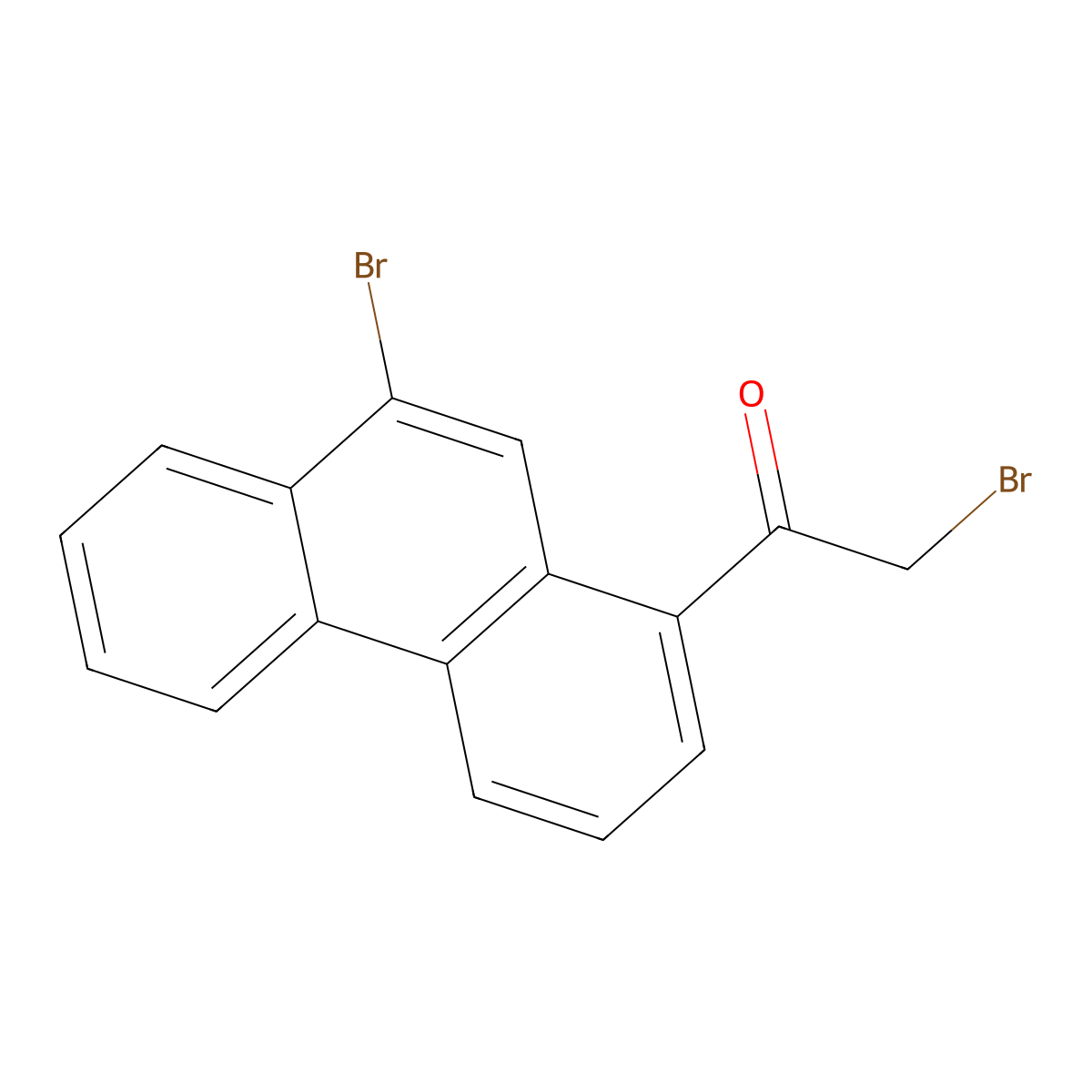 2-Bromo-1-(9-bromophenanthren-1-yl)ethanone molecular structure, CAS 58870-48-7