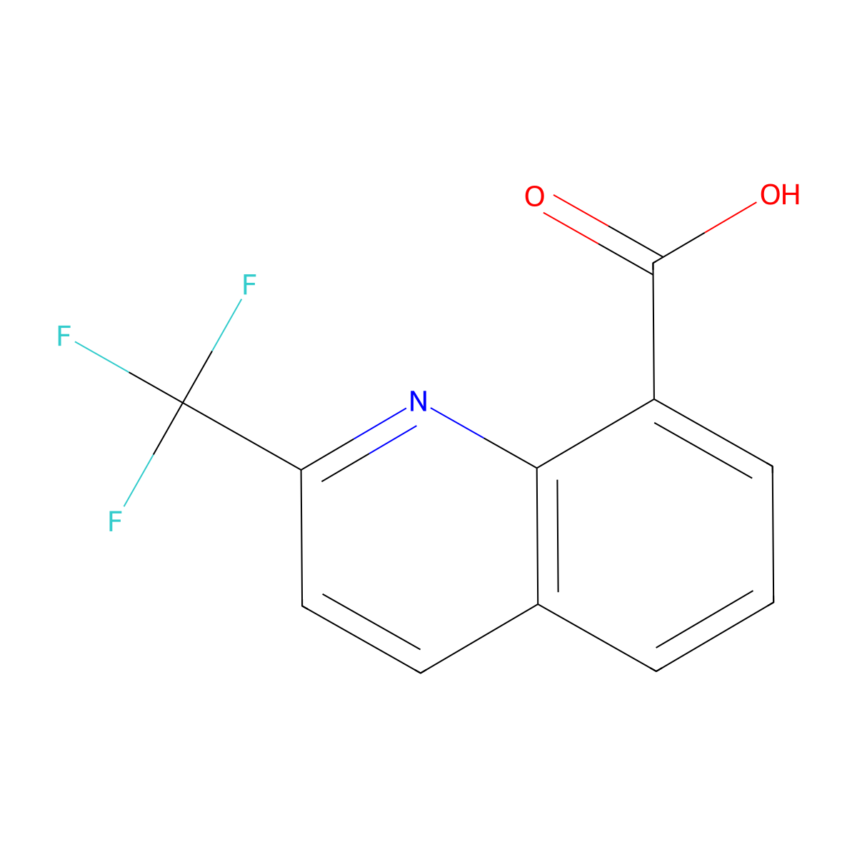 2-(trifluoromethyl)quinoline-8-carboxylic Acid molecular structure, CAS 588702-63-0