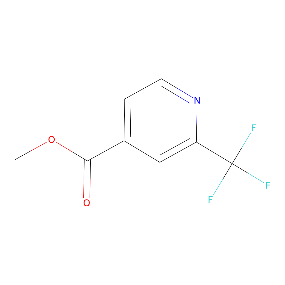 Methyl 2-(trifluoromethyl)isonicotinate molecular structure, CAS 588702-68-5