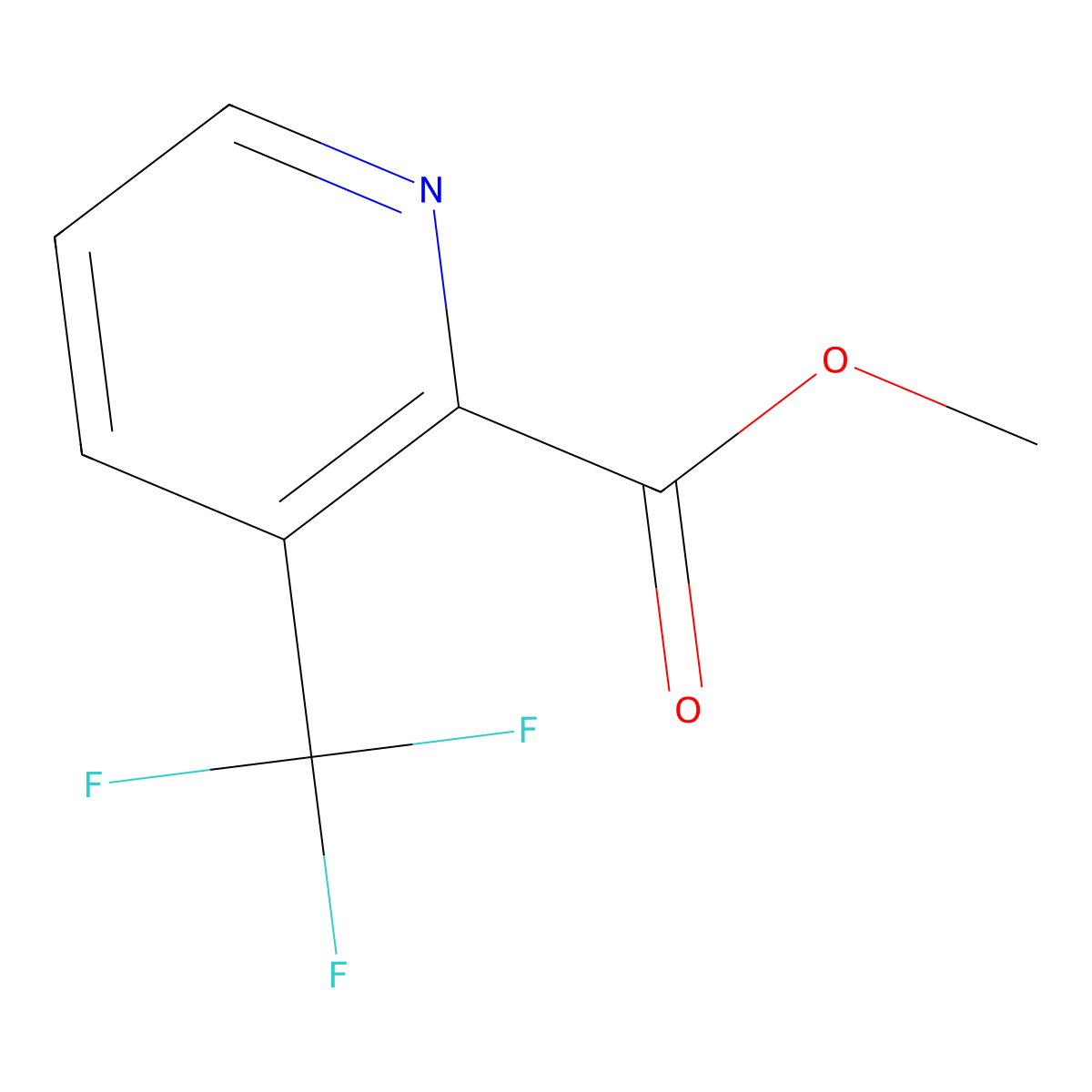 Methyl 3-(trifluoromethyl)picolinate molecular structure, CAS 588702-69-6
