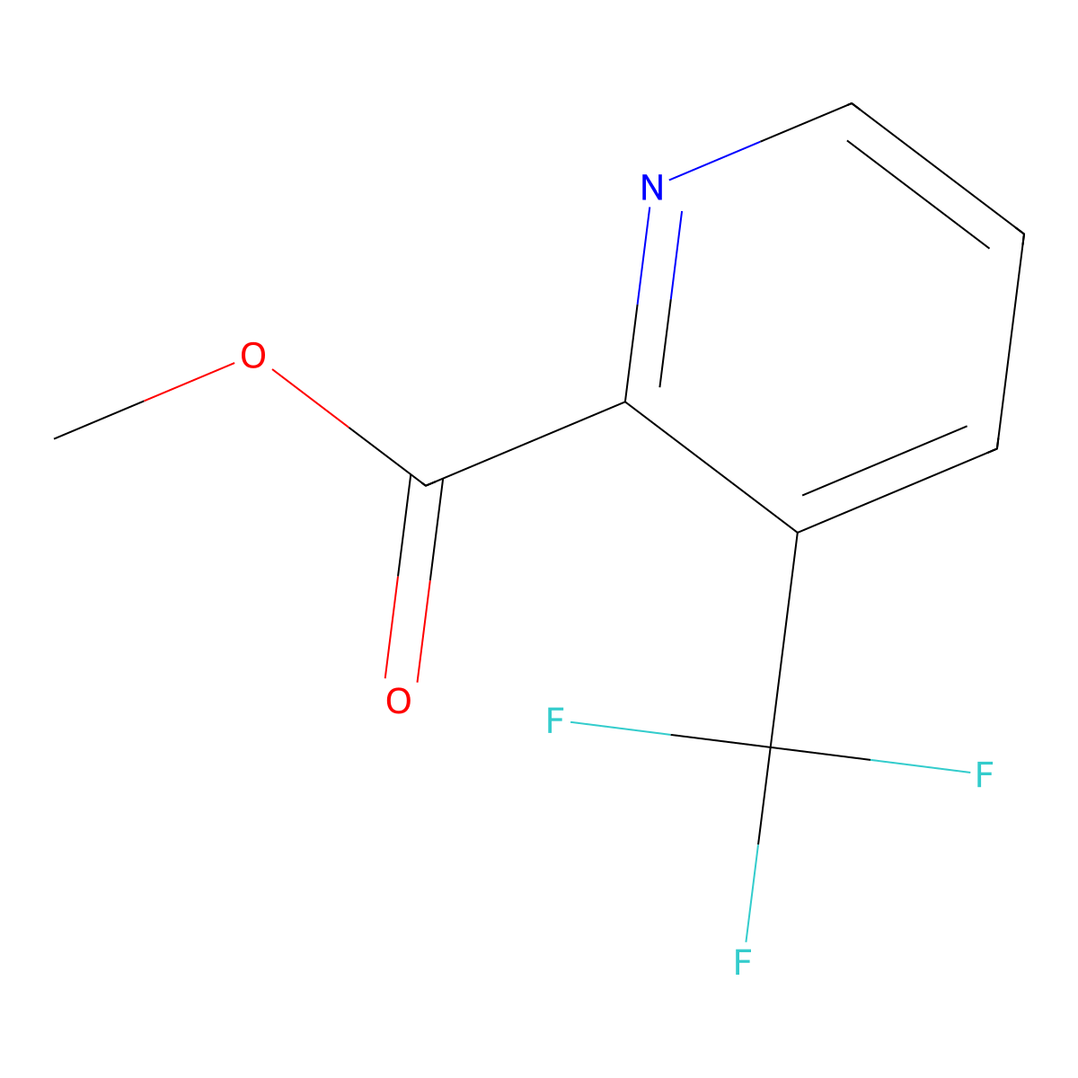Methyl 3-(trifluoromethyl)picolinate molecular structure, CAS 588702-69-6