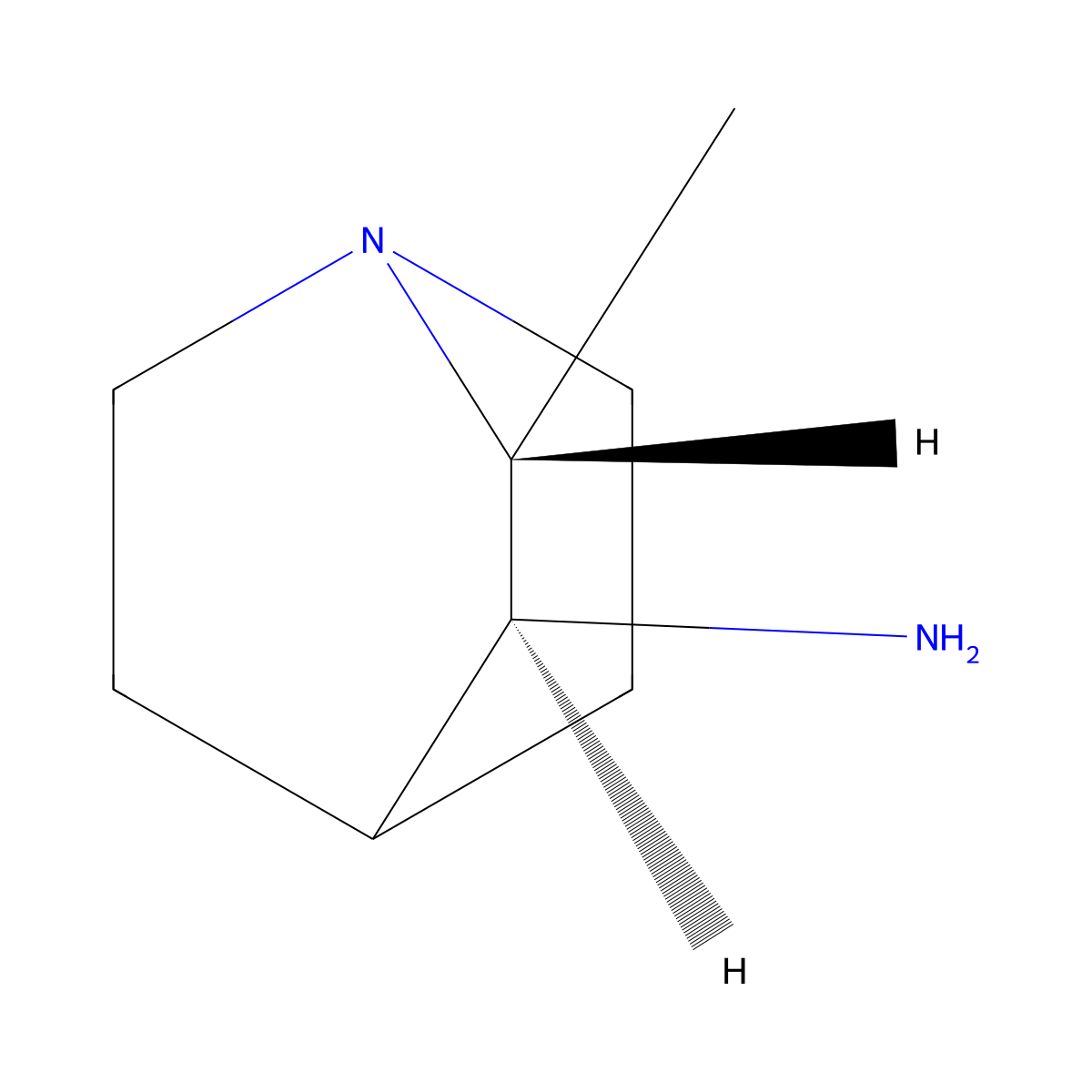 rac-(2R,3S)-2-methyl-1-azabicyclo[2.2.2]octan-3-amine molecular structure, CAS 588702-77-6