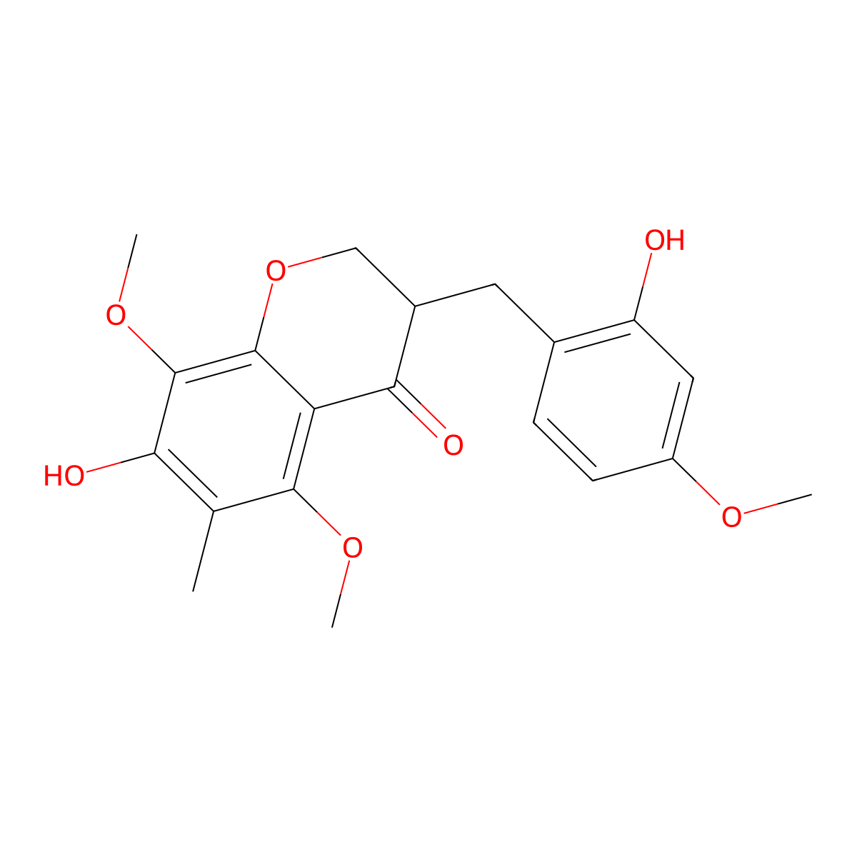 Ophiopogonanone F molecular structure, CAS 588706-67-6