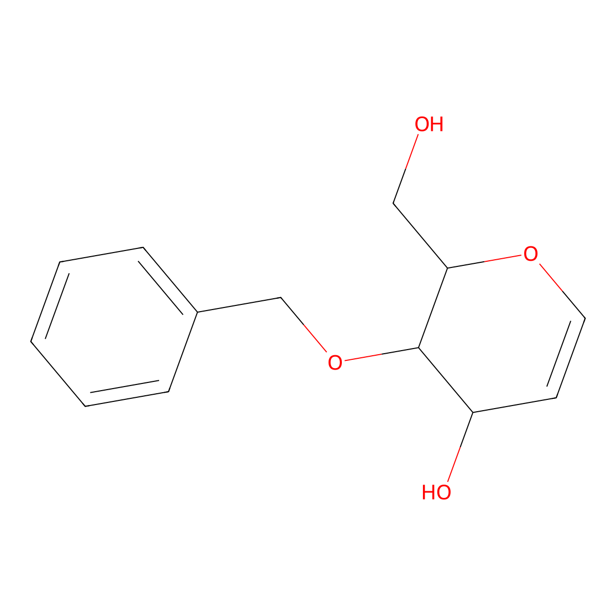 4-O-Benzyl-D-glucal molecular structure, CAS 58871-11-7