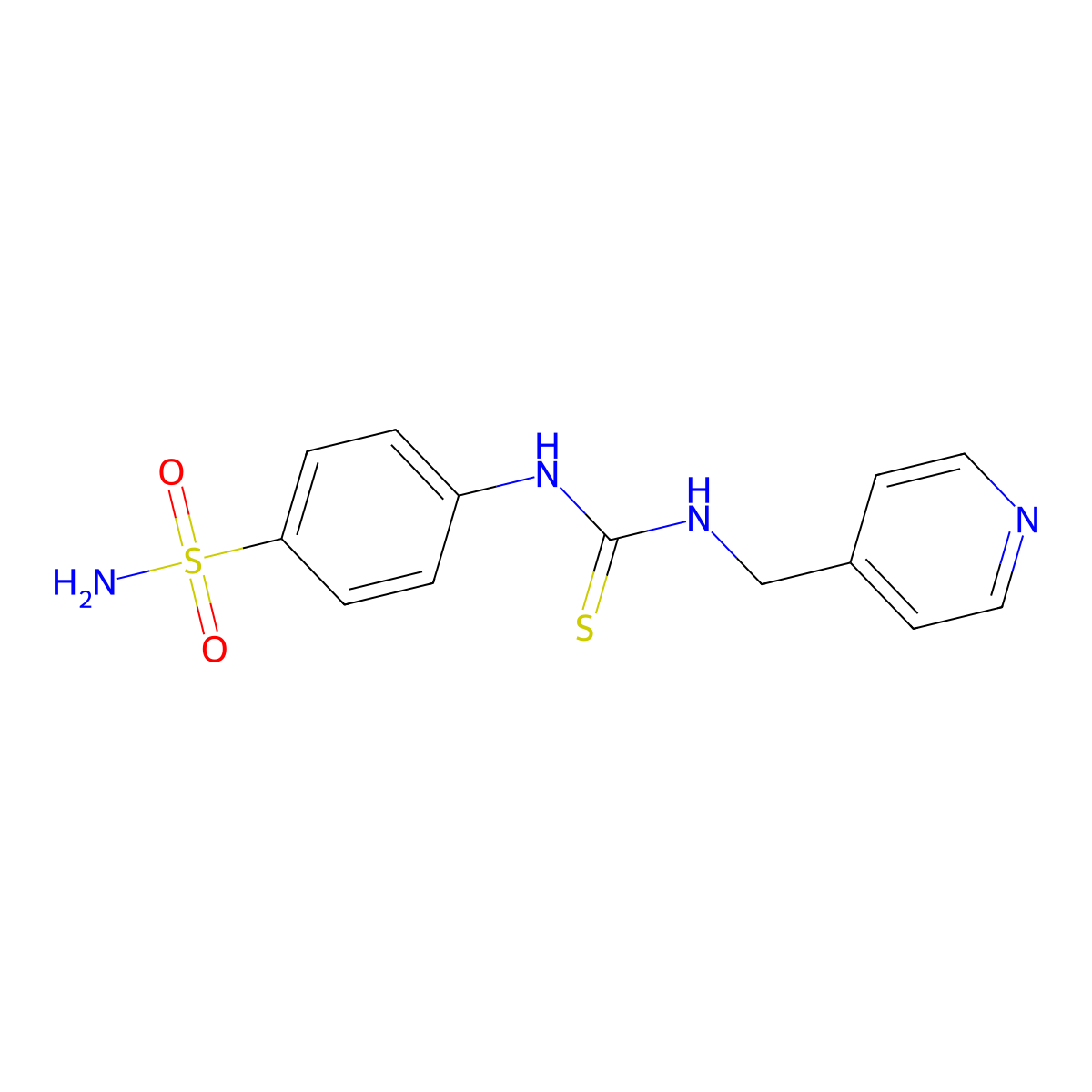 1-(Pyridin-4-ylmethyl)-3-(4-sulfamoylphenyl)thiourea molecular structure, CAS 588715-26-8