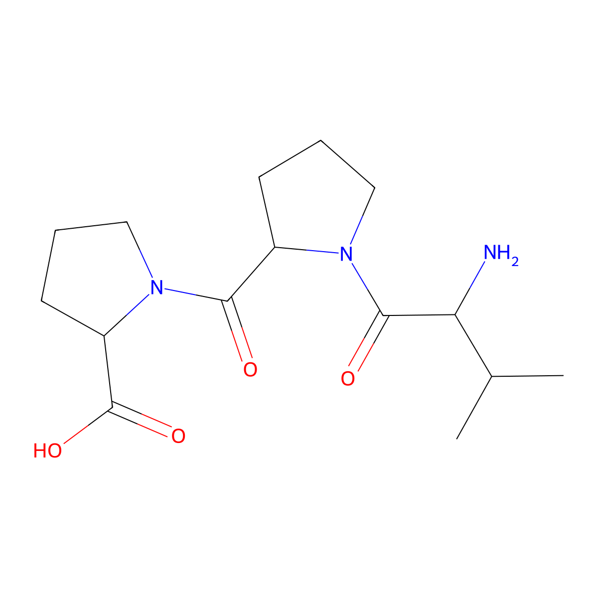 Val-Pro-Pro molecular structure, CAS 58872-39-2