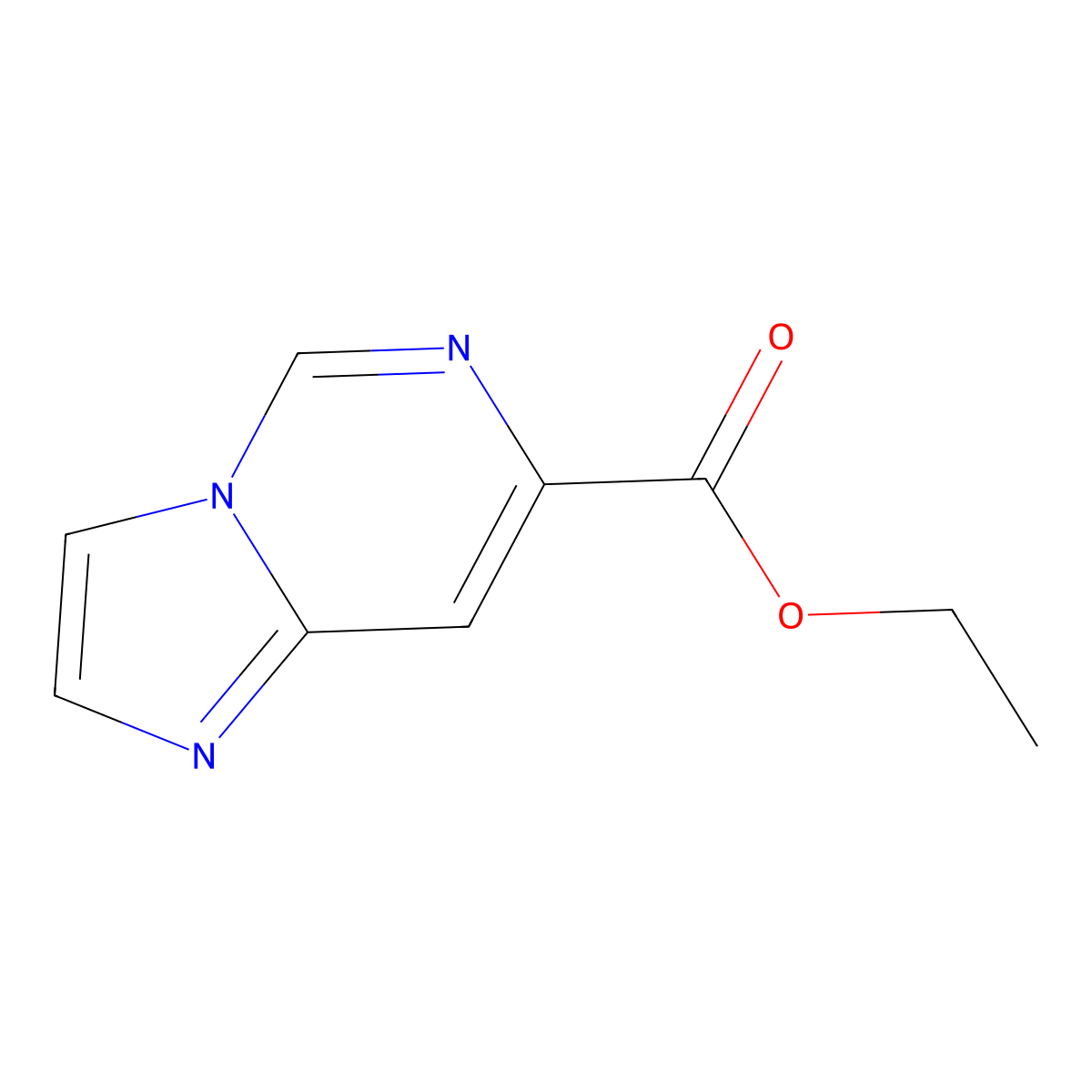 Ethyl imidazo(1,2-c)pyrimidine-7-carboxylate molecular structure, CAS 588720-90-5