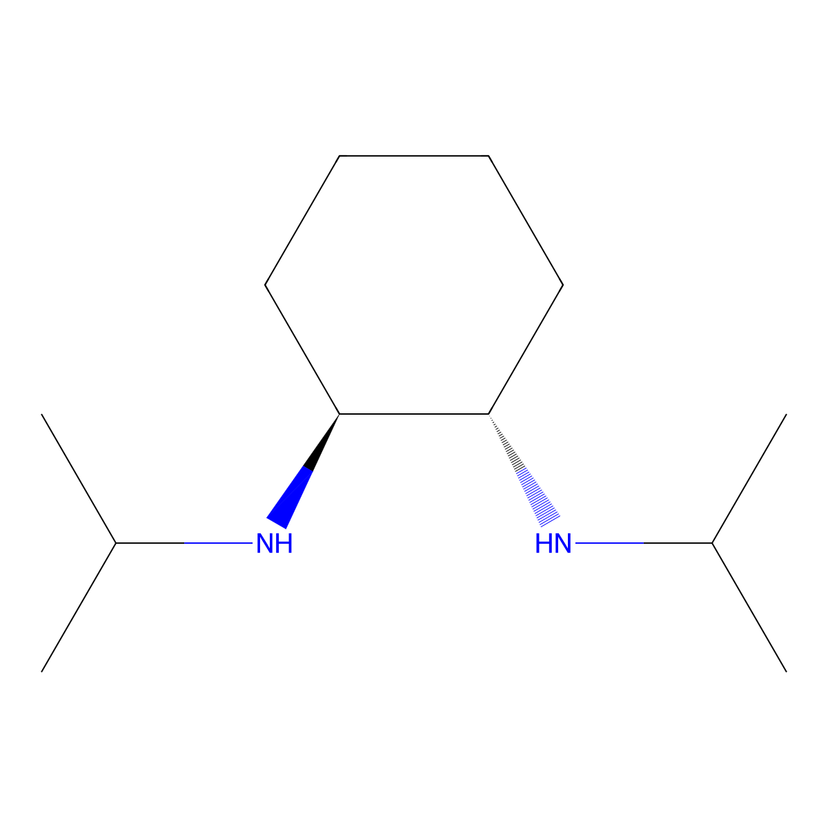 (1S,2S)-N,N'-Diisopropylcyclohexane-1,2-diamine molecular structure, CAS 588727-02-0