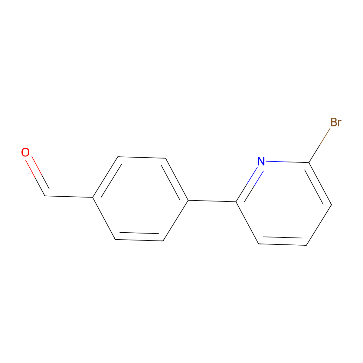 4-(6-Bromopyridin-2-yl)benzaldehyde molecular structure, CAS 588727-65-5