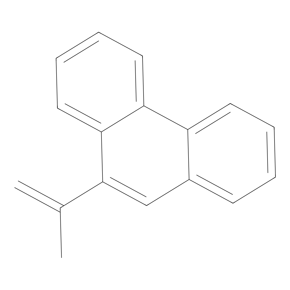 Phenanthrene, 9-(1-methylethenyl)- molecular structure, CAS 58873-44-2