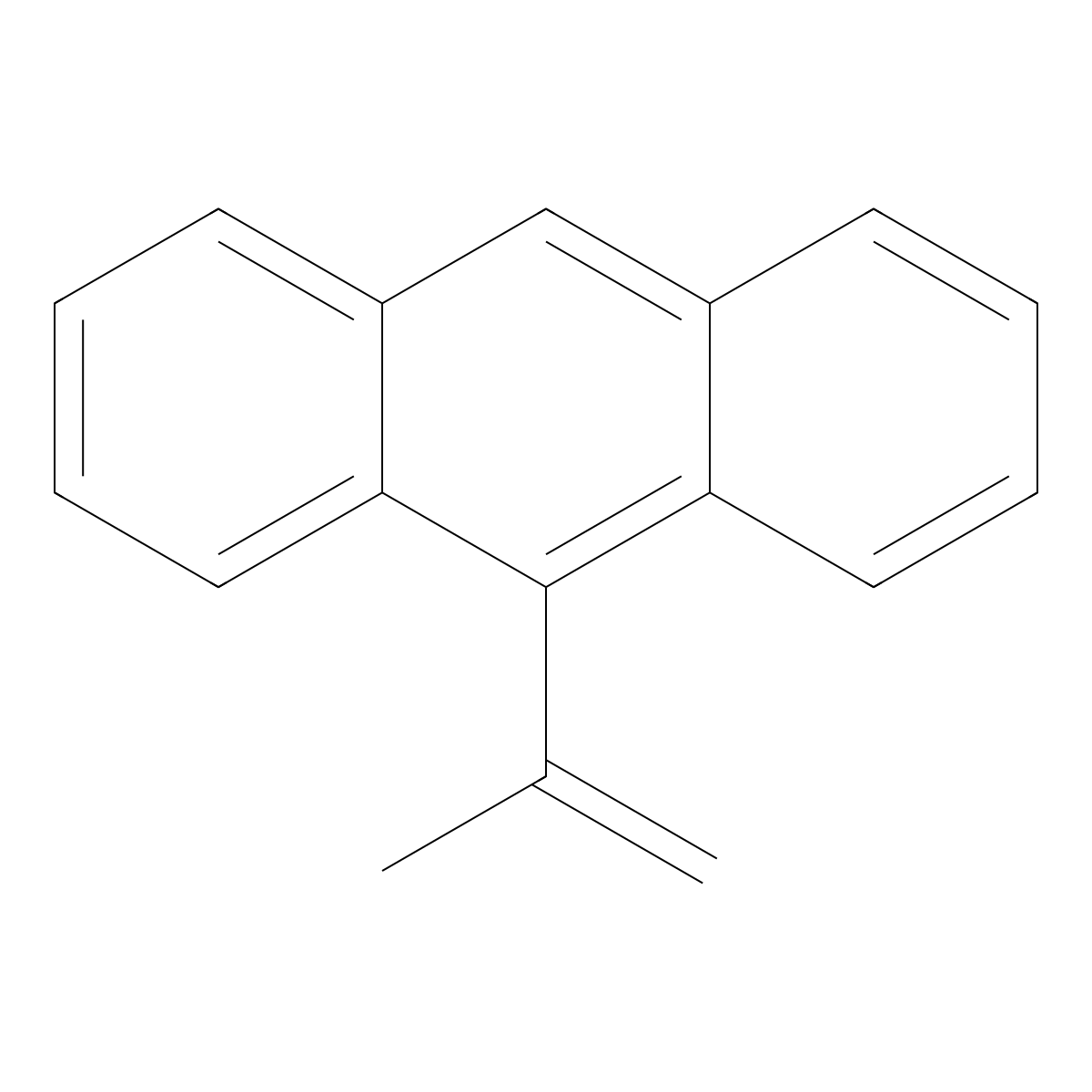 9-(Prop-1-en-2-yl)anthracene molecular structure, CAS 58873-48-6