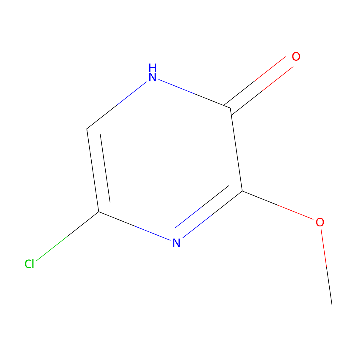 5-Chloro-3-methoxy-1,2-dihydropyrazin-2-one molecular structure, CAS 588732-74-5