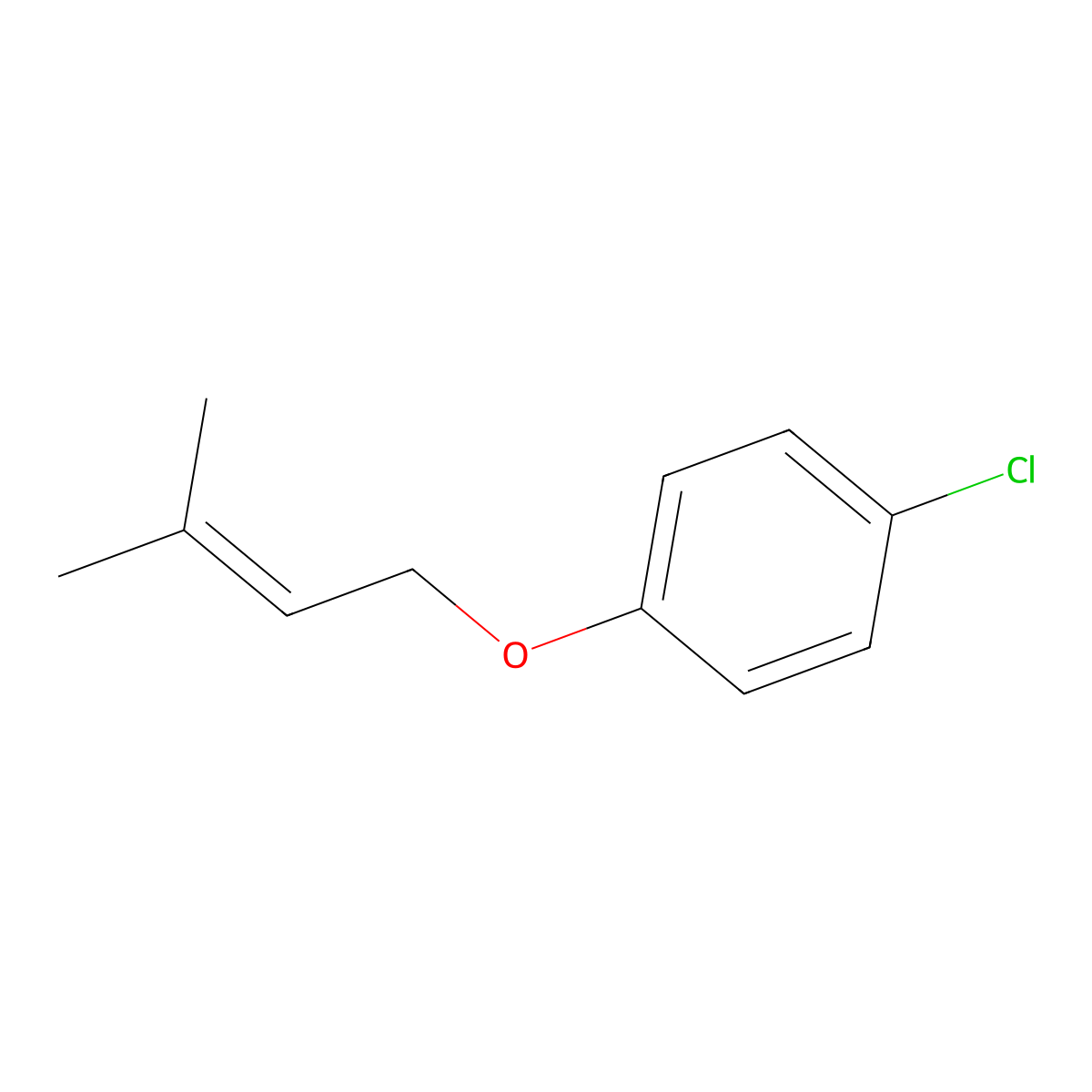 Benzene, 1-chloro-4-[(3-methyl-2-butenyl)oxy]- molecular structure, CAS 58876-96-3