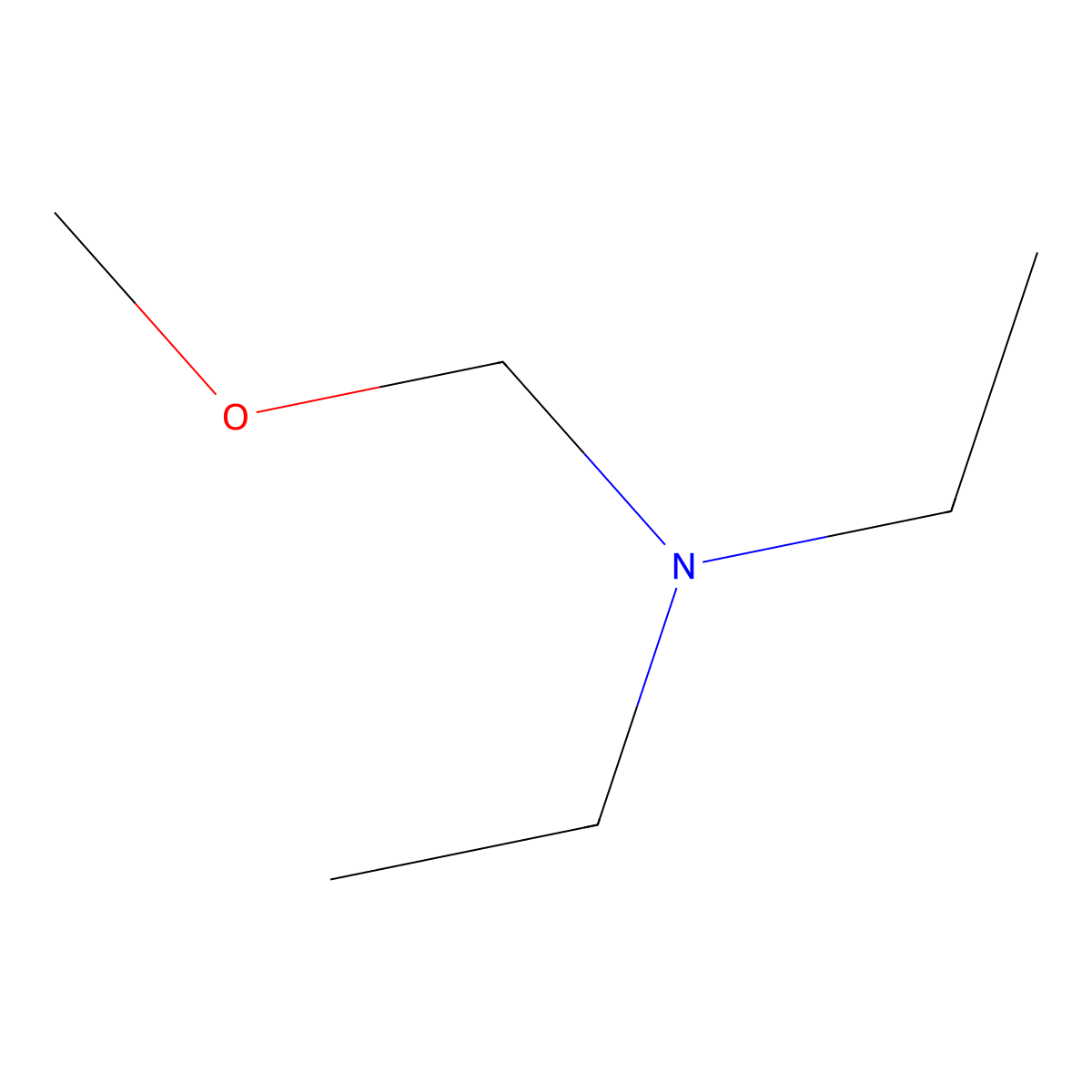 N-(Methoxymethyl)-diethylamine molecular structure, CAS 5888-29-9