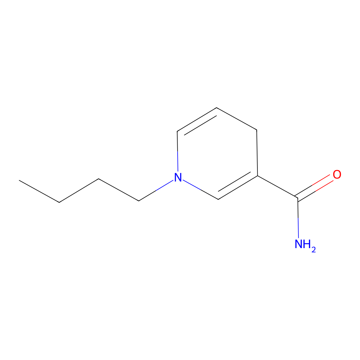 1-Butyl-1,4-dihydropyridine-3-carboxamide molecular structure, CAS 58880-45-8