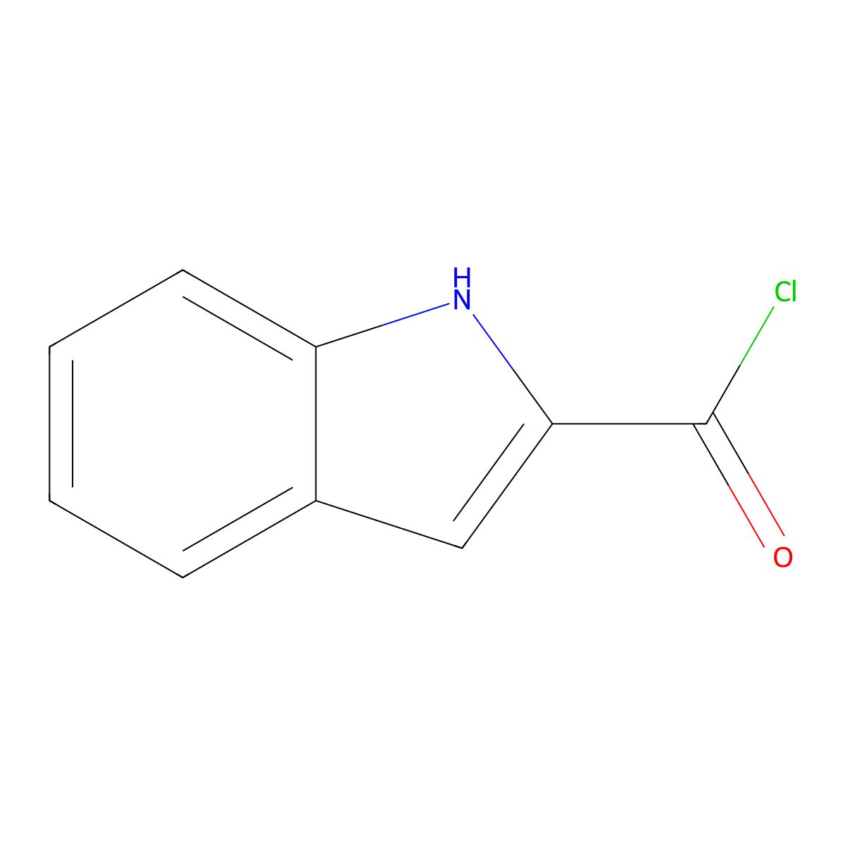 1H-indole-2-carbonyl Chloride molecular structure, CAS 58881-45-1