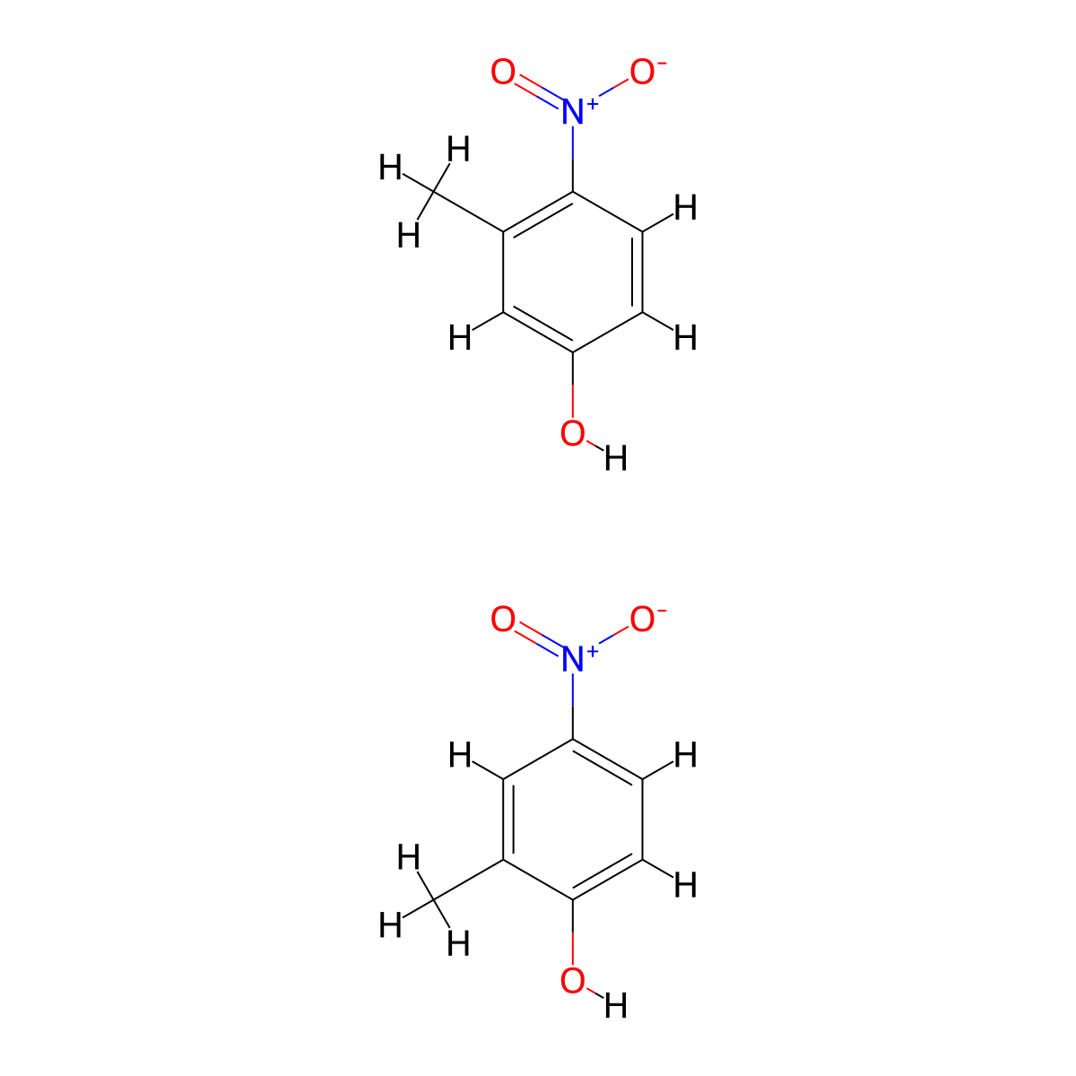 p-Nitrocresol molecular structure, CAS 58882-68-1