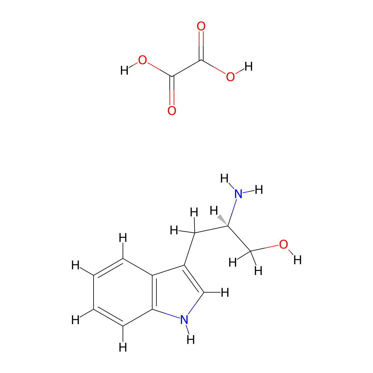 (R)-2-Amino-3-(1H-indol-3-yl)-propan-1-ol oxalate molecular structure, CAS 58889-66-0