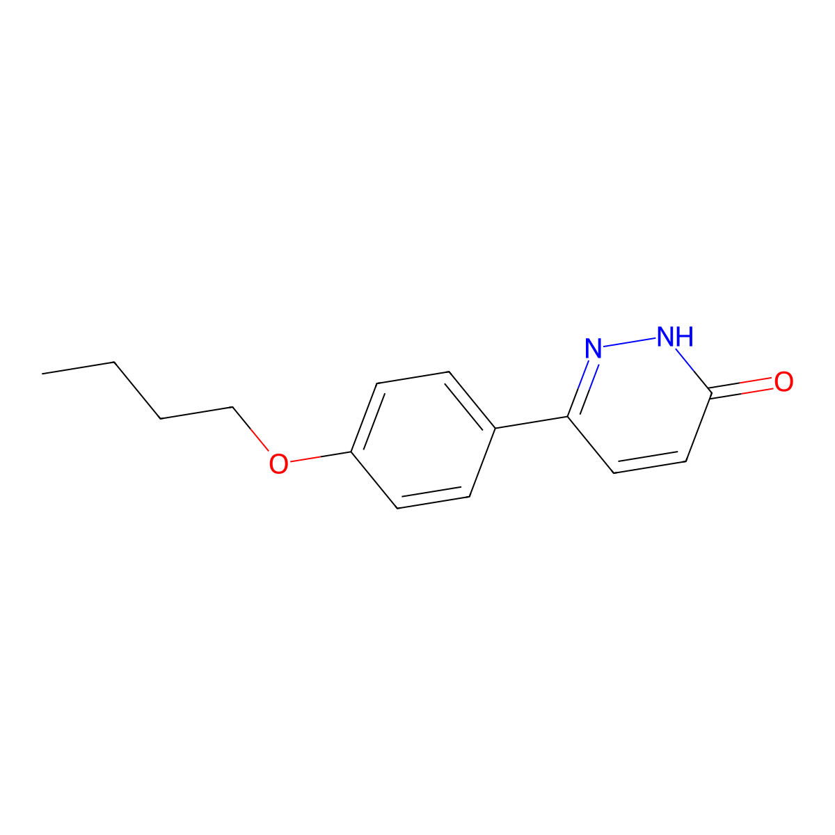 6-(4-butoxyphenyl)pyridazin-3(2H)-one molecular structure, CAS 58897-53-3