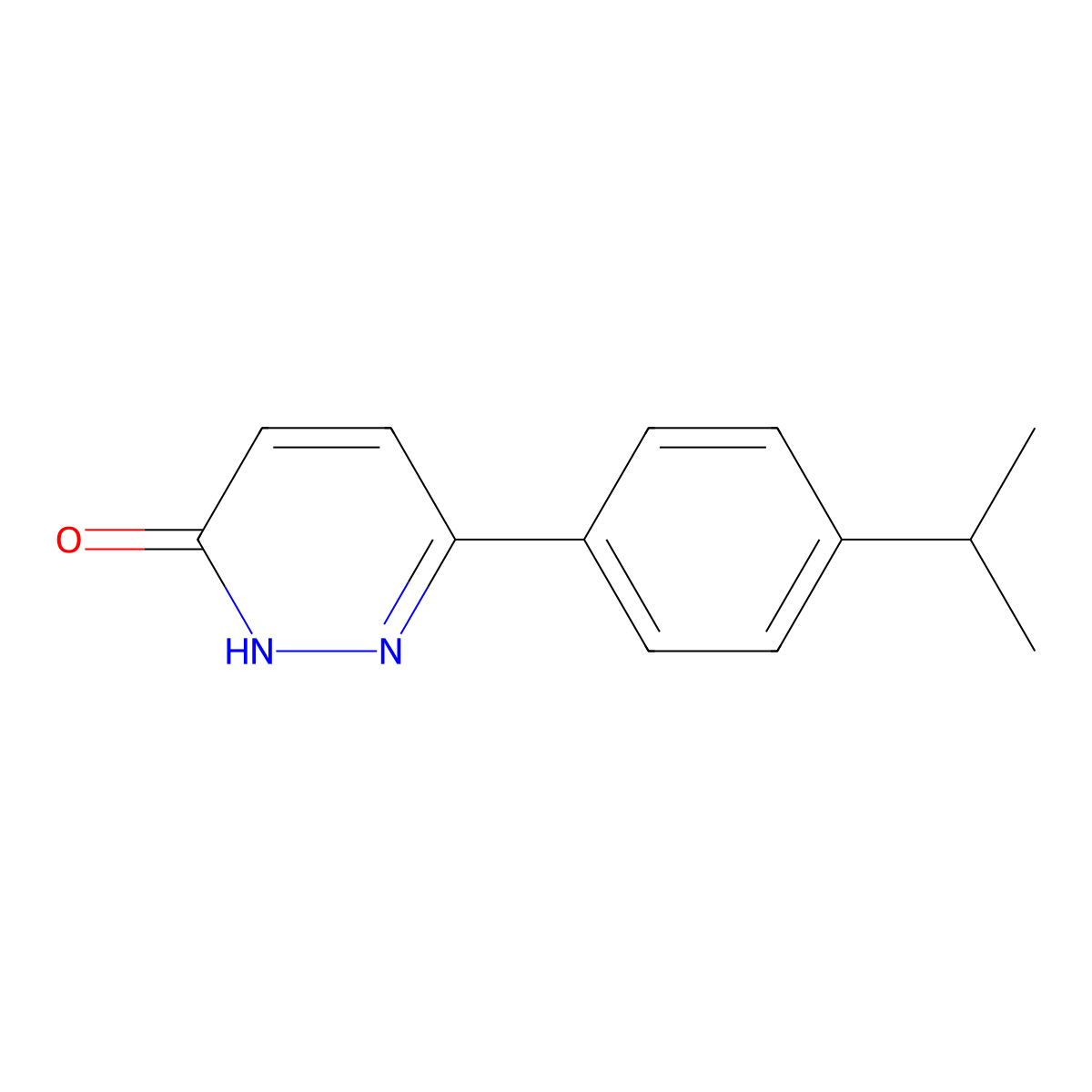 6-[4-(propan-2-yl)phenyl]pyridazin-3(2H)-one molecular structure, CAS 58897-60-2