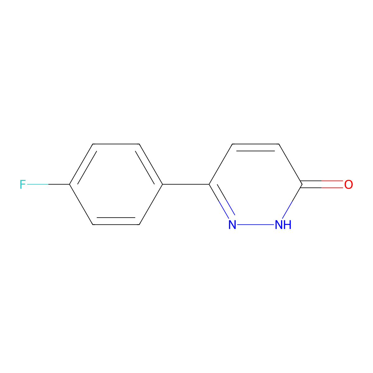6-(4-Fluorophenyl)pyridazin-3-ol molecular structure, CAS 58897-67-9