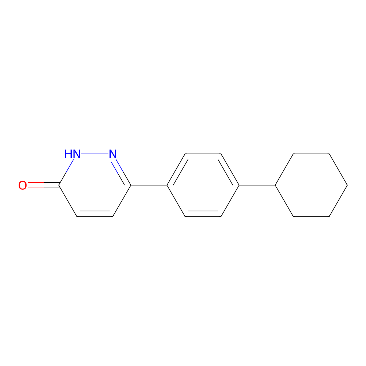6-(4-Cyclohexylphenyl)pyridazin-3-ol molecular structure, CAS 58897-76-0