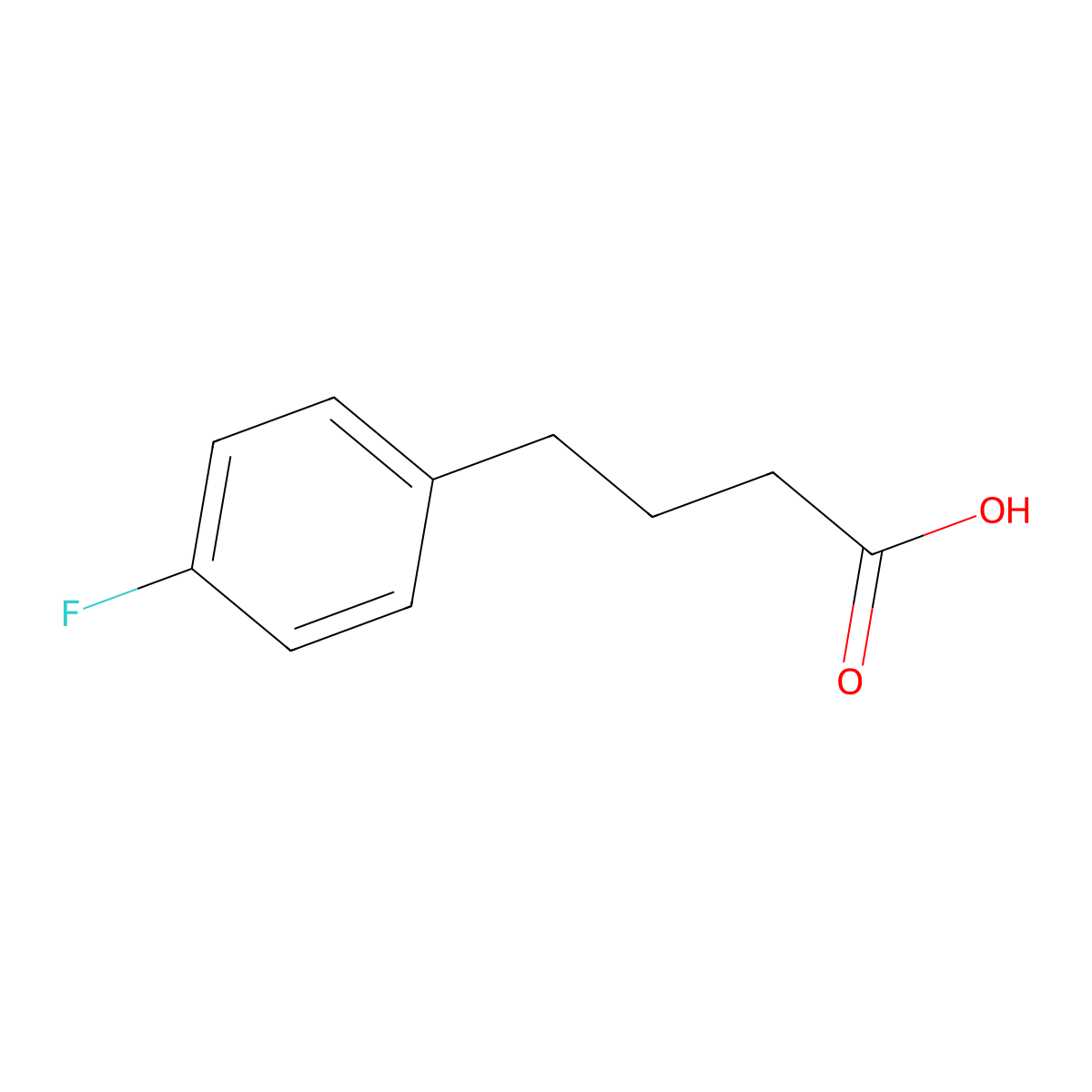 4-(p-Fluorophenyl)butyric acid molecular structure, CAS 589-06-0